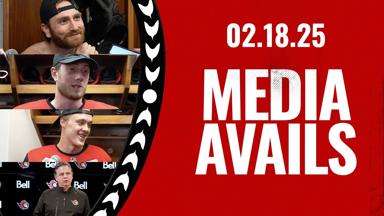 Tyler Kleven, Jacob Bernard-Docker, Noah Gregor, and Travis Green Media Availability - Feb. 18