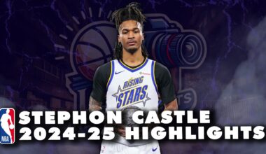 🔥Stephon Castle 2024-25 NBA season highlights with the San Antonio Spurs