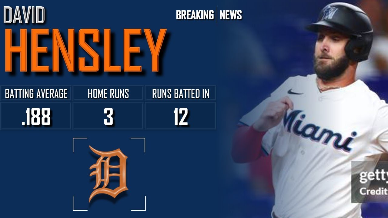𝐁𝐑𝐄𝐀𝐊𝐈𝐍𝐆 𝐍𝐄𝐖𝐒: Detroit Tigers, David Hensley Agree To Minor League Contract | 2024 MLB Offseason