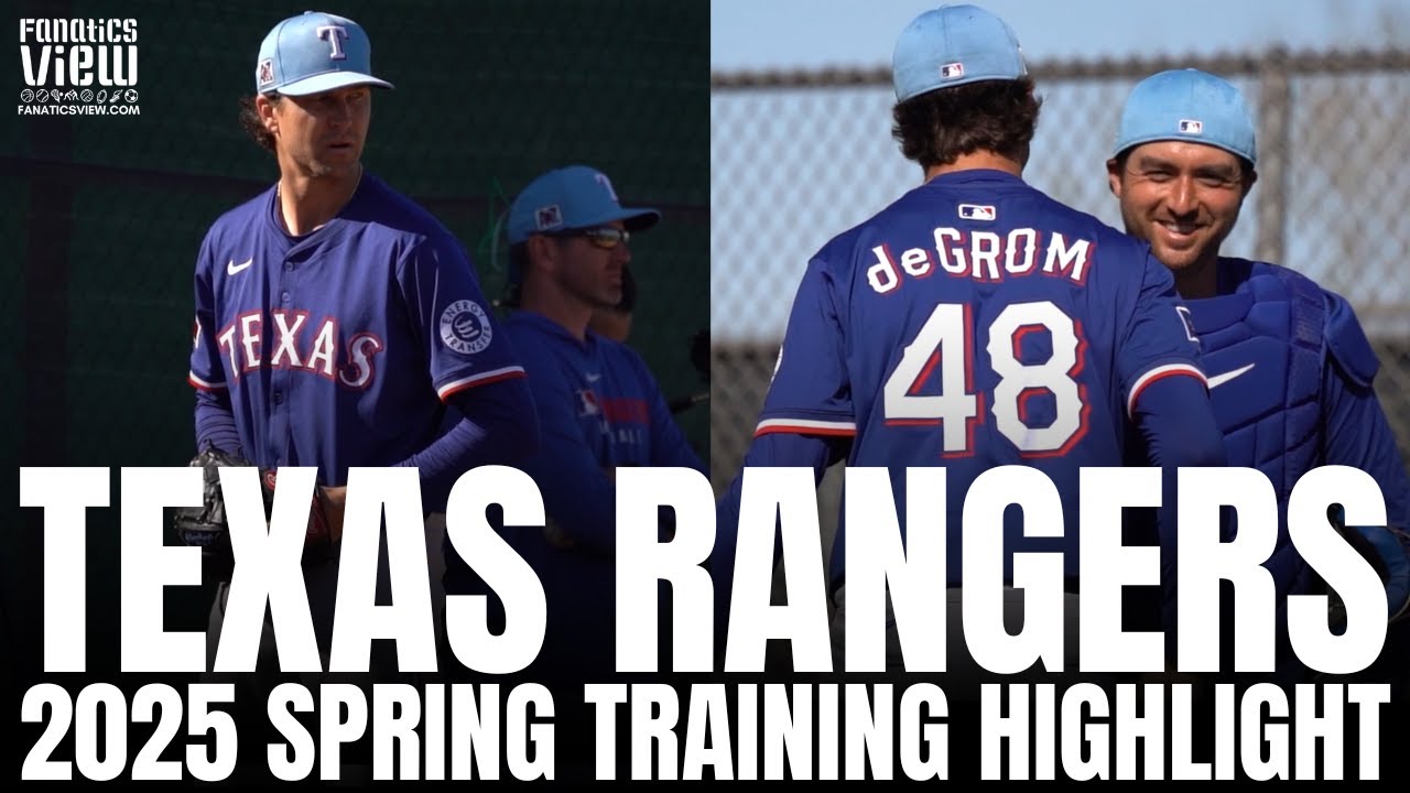 Jacob DeGrom Throws First Bullpen of Texas Rangers Spring Training 2025 | Texas Rangers Highlight