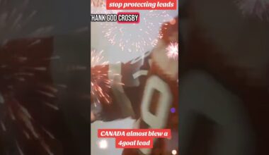 HOCKEY canada VS FINLAND almost blew a 4 to 0 lead win 5 to 3. #hockey #4nations #fournations #NHL