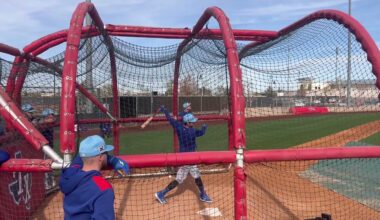 Kyle Higashioka Takes Batting Practice with Texas Rangers! (2025 MLB Spring Training)