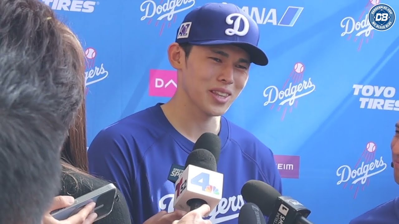 2025 Dodgers Spring Training: Roki Sasaki talks fastball velocity, facing hitters & more