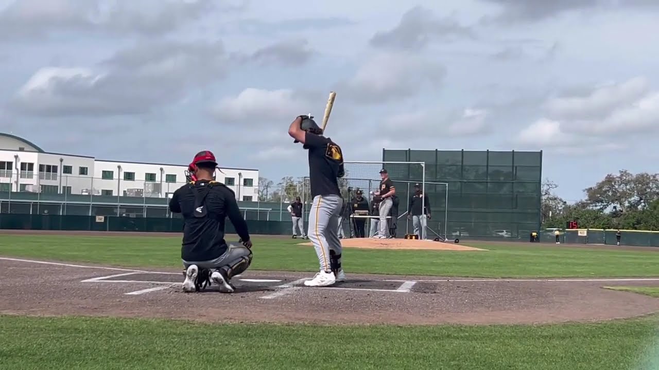 Adam Frazier vs. Mitch Keller Live Batting Practice with Pittsburgh Pirates! (2025 Spring Training)