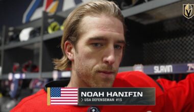 Noah Hanifin 4Nations Pregame 2/20: Can't Wait For The Puck To Drop