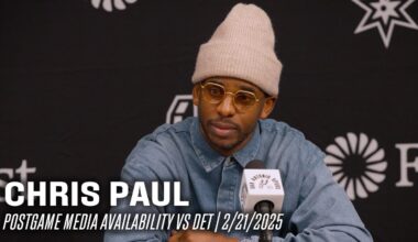 Chris Paul Postgame vs Detroit Pistons | 2.21.2025