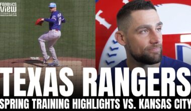 Texas Rangers vs. Kansas City Royals 2025 Spring Training Game Highlights, Nathan Eovaldi Debut