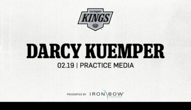 Goaltender Darcy Kuemper | 02.20 LA Kings Practice in El Segundo