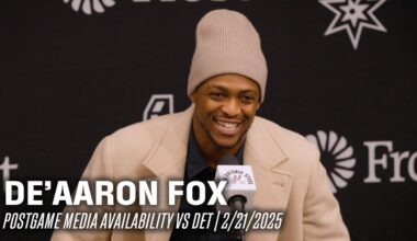 De'Aaron Fox Postgame vs Detroit Pistons | 2.21.2025