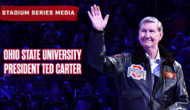Ohio State University President Ted Carter is Fired Up for the Stadium Series at Ohio Stadium! 🏒