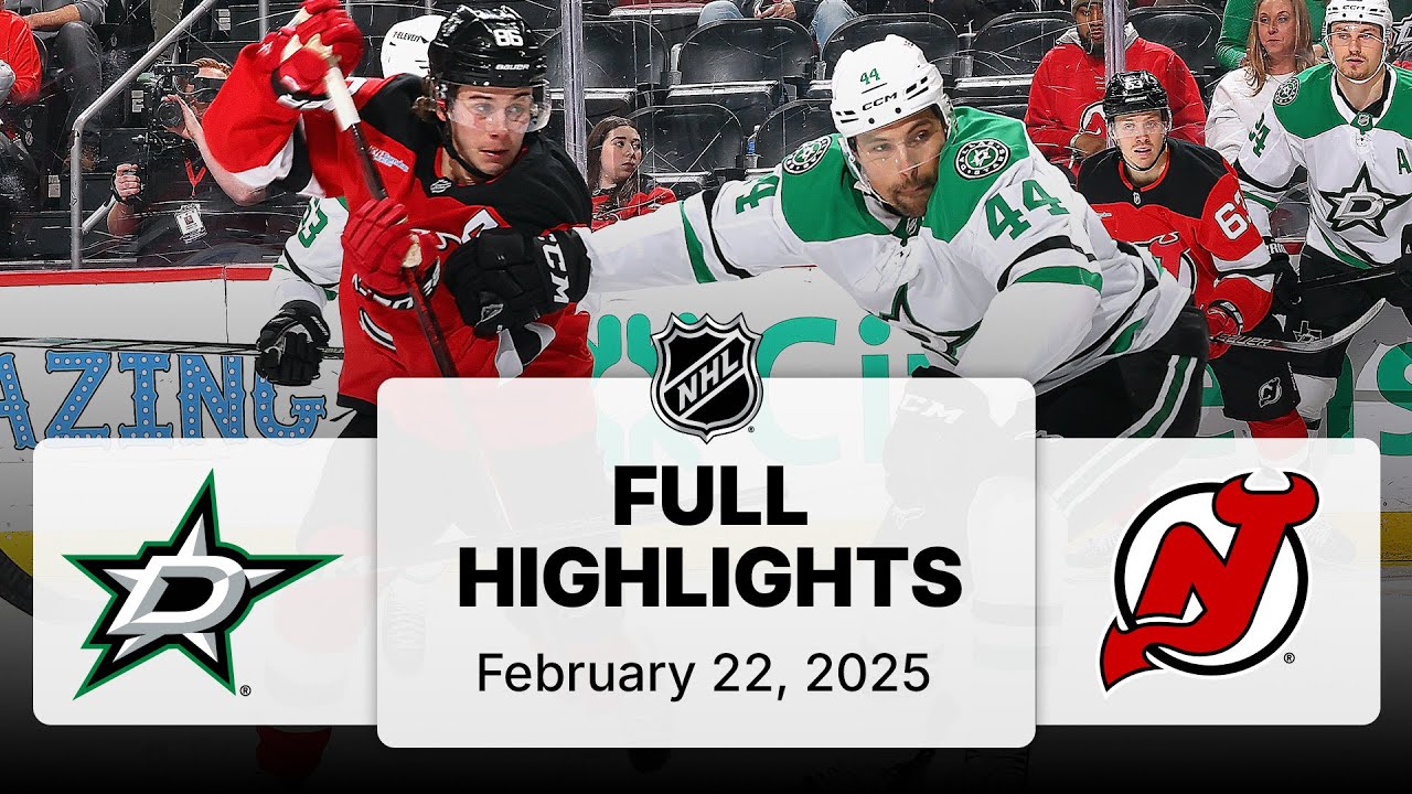 NHL Highlights | Stars vs. Devils | February 22, 2025