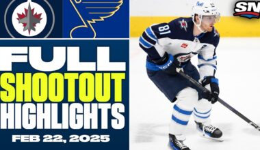 Winnipeg Jets at St. Louis Blues | FULL Shootout Highlights - February 22, 2025