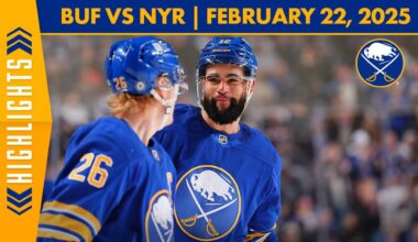 EIGHT GOAL NIGHT! | Buffalo Sabres Beat New York Rangers In 8-2 Victory | Full Game Highlights