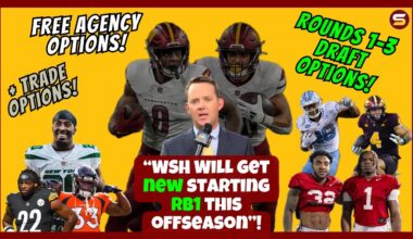 🚨"WSH Will ADD NEW Starting RB1 This OffSeason"! Best Options Via Free Agency, Trade & 2025 DRAFT!🤩