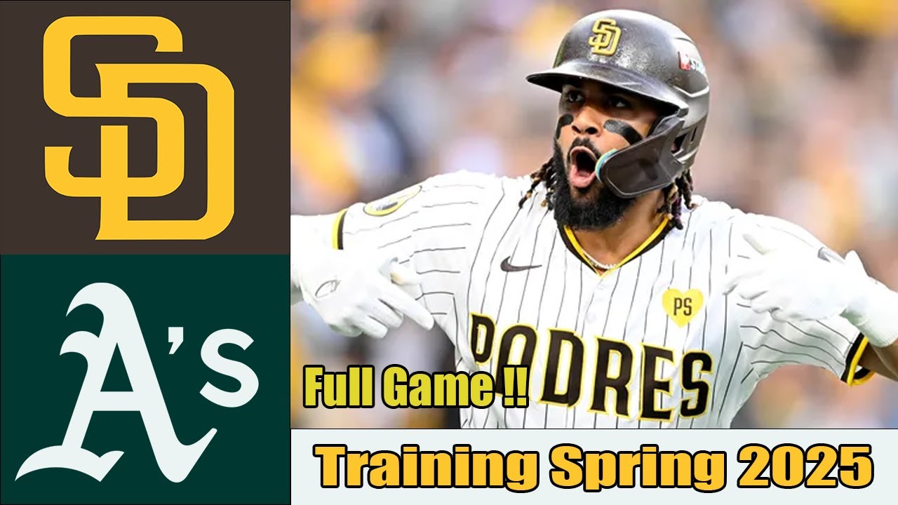San Diego Padres vs Athletics Full Game  MLB Training Spring 2025 Mlb Highlights Mlb Today