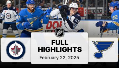 NHL Highlights | Jets vs. Blues - February 22, 2025