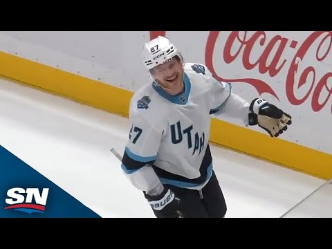 Barrett Hayton Scores First Hat Trick In Utah Hockey Club History