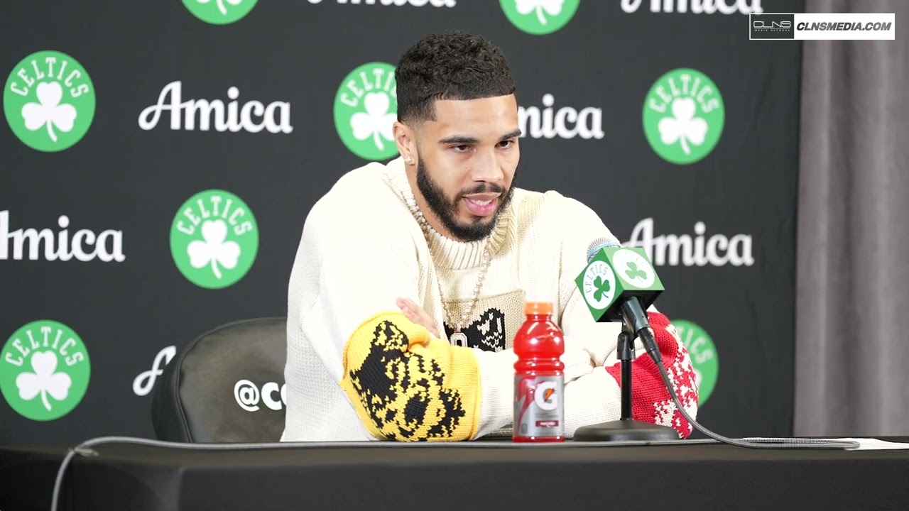 Jayson Tatum: There Is a RESPONSIBILITY Being the Champs | Celtics Postgame Interview 2-23