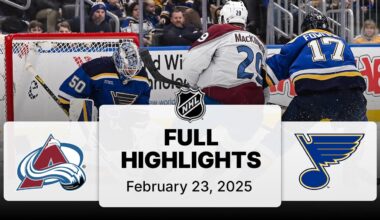NHL Highlights | Avalanche vs. Blues - February 23, 2025