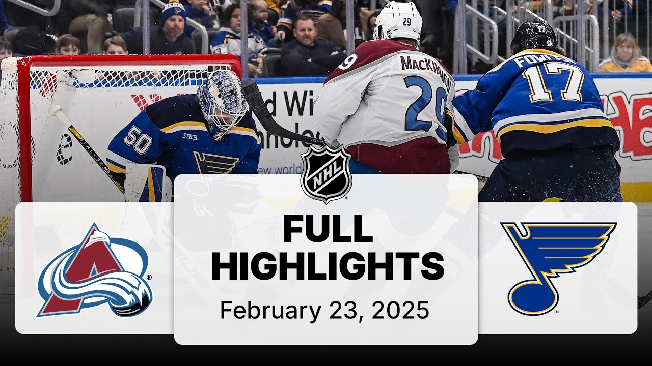 NHL Highlights | Avalanche vs. Blues - February 23, 2025