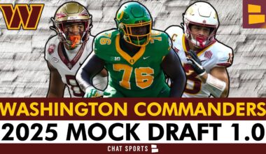 2025 Washington Commanders 7-Round Mock Draft Ft. Josh Conerly Jr. | Commanders Mock Draft 1.0