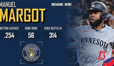 𝐁𝐑𝐄𝐀𝐊𝐈𝐍𝐆 𝐍𝐄𝐖𝐒: Milwaukee Brewers Sign Manuel Margot To Minor League Deal | 2024 MLB Offseason