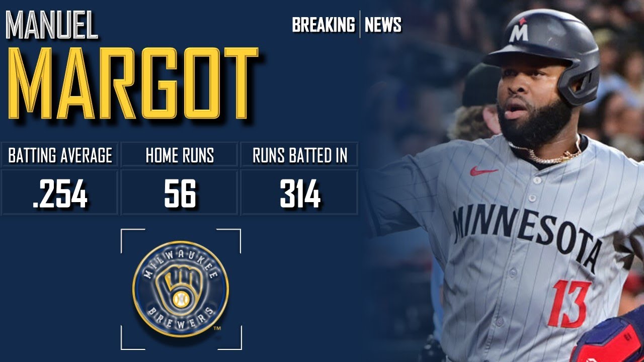 𝐁𝐑𝐄𝐀𝐊𝐈𝐍𝐆 𝐍𝐄𝐖𝐒: Milwaukee Brewers Sign Manuel Margot To Minor League Deal | 2024 MLB Offseason