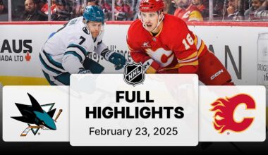 NHL Highlights | Sharks vs. Flames - February 23, 2025