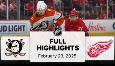 NHL Highlights | Ducks vs. Red Wings - February 23, 2025