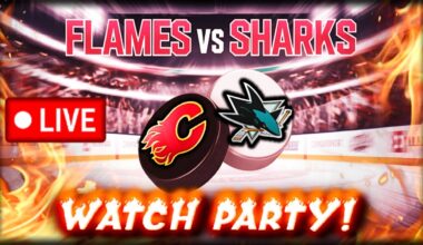 Calgary Flames vs San Jose Sharks LIVE – Play by Play & Watch Party! (NHL Live Reaction)