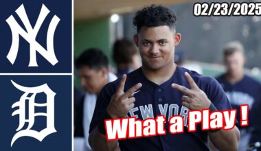 Yankees vs Tigers [Innings 2nd&3rd] Game Highlights (02/23/2025) | MLB Highlights 2025