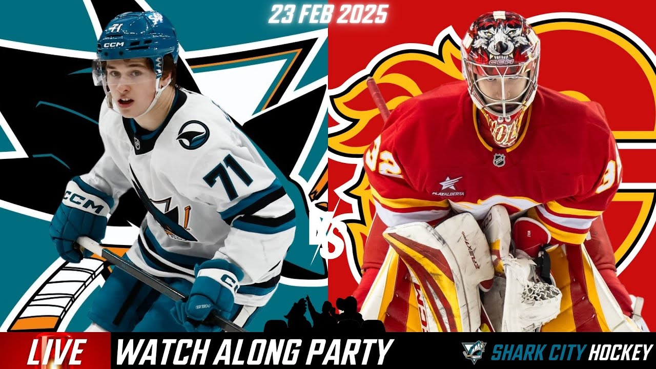 San Jose Sharks at Calgary Flames | LIVE REACTIONS & WATCH PARTY!