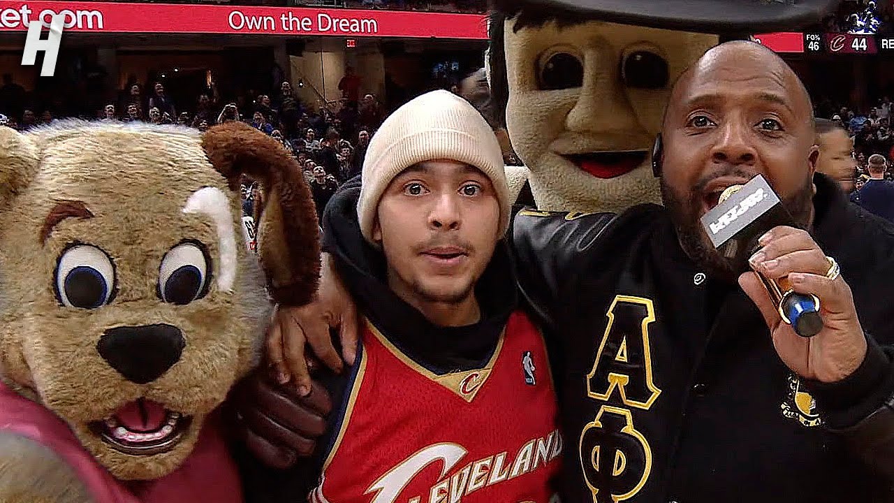 Cavs Fan Can’t Believe He Won $10,000 on a Half-Court Shot 😱🔥