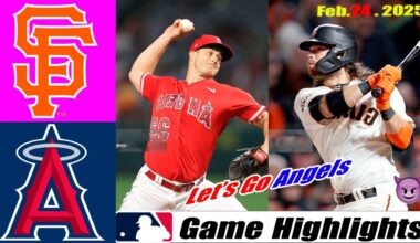 Los Angeles Angels Vs. San Francisco Giants GAME Highlights | MLB Training Spring 2025