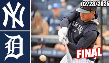 Yankees vs Tigers [Innings 8th&9th] Game Highlights Feb 23, 2025 | MLB Highlights 2025