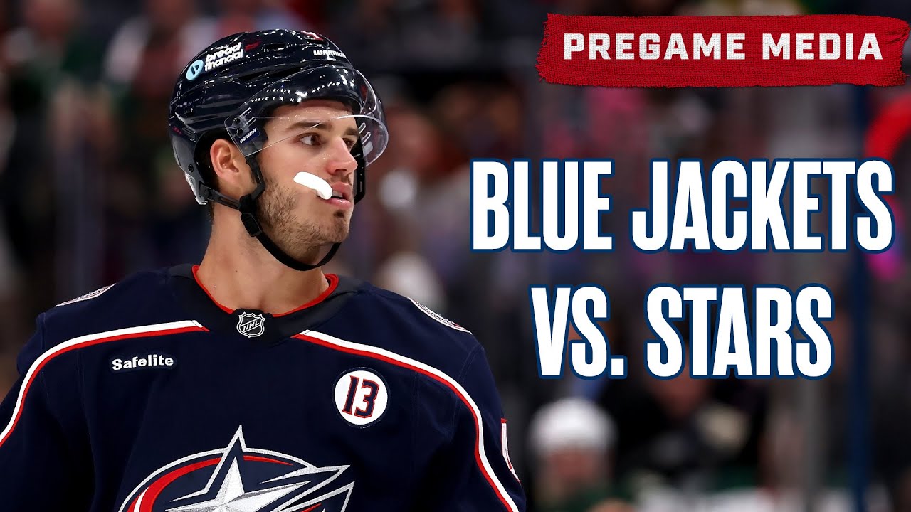 BLUE JACKETS vs. STARS! Cole Sillinger and HC Dean Evason Preview the Matchup | Pregame Media