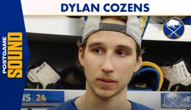 "The Fans Helped" | Dylan Cozens Praises Fans For Fueling Buffalo Sabres Comeback Win