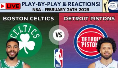 NBA: Boston Celtics vs Detroit Pistons (Live Play-By-Play & Reactions)