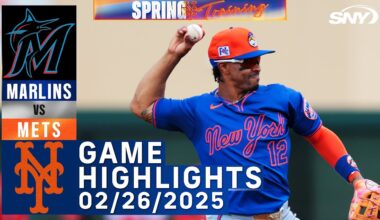 Mets vs Marlins (2/26/25) | Pete Alonso, Francisco Lindor | Mets Highlights | SNY