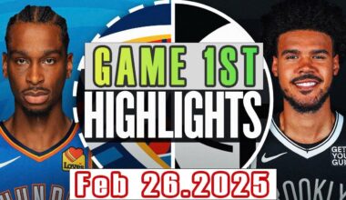 Oklahoma City Thunder Vs Brooklyn Nets Game 1st Highlights Feb 26,2025 NBA Season 2024-25