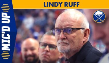 "THAT'S GOOD HOCKEY!" | Buffalo Sabres Coach Lindy Ruff Mic'd Up In 8-2 Win Over Rangers