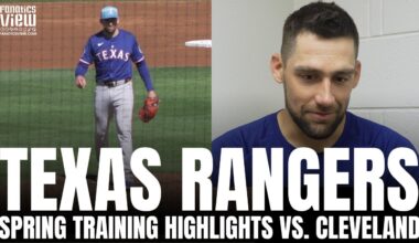 Texas Rangers vs. Cleveland Guardians 2025 Spring Training Game Highlights, Nathan Eovaldi 3 IP, 3K