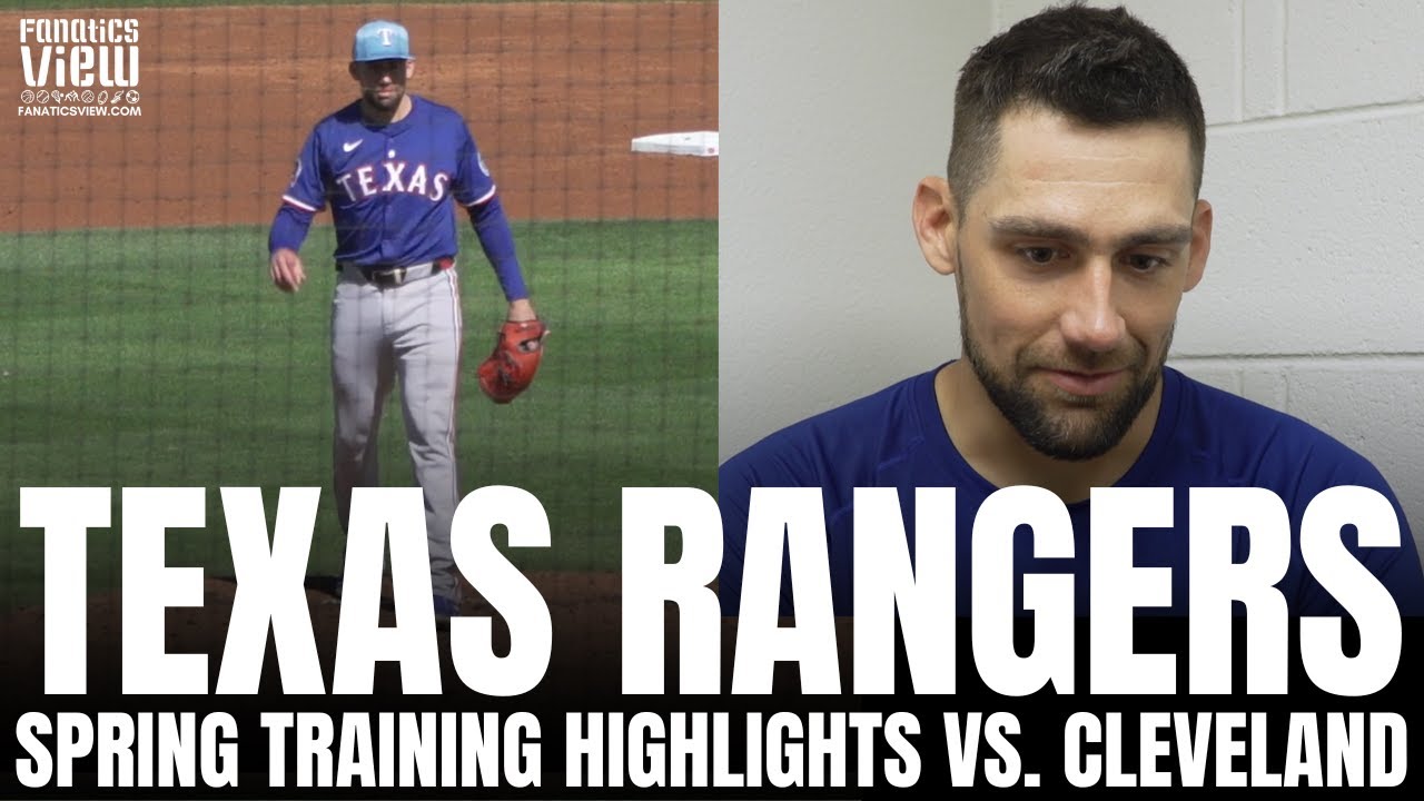 Texas Rangers vs. Cleveland Guardians 2025 Spring Training Game Highlights, Nathan Eovaldi 3 IP, 3K
