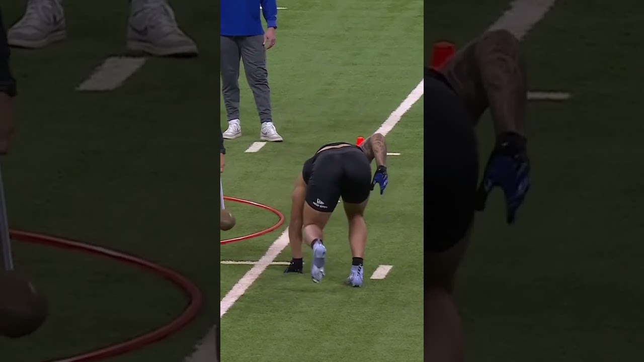 was ready for the moment 🔥 #ahmedhassanein #nflcombine #nfl