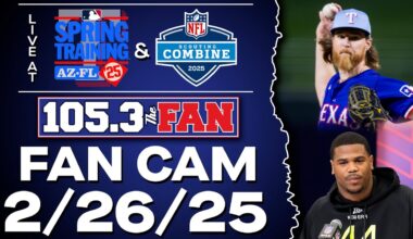 We're LIVE At The NFL Combine & Day 4 Of Texas Rangers Spring Training | Fan Cam 2/27/25