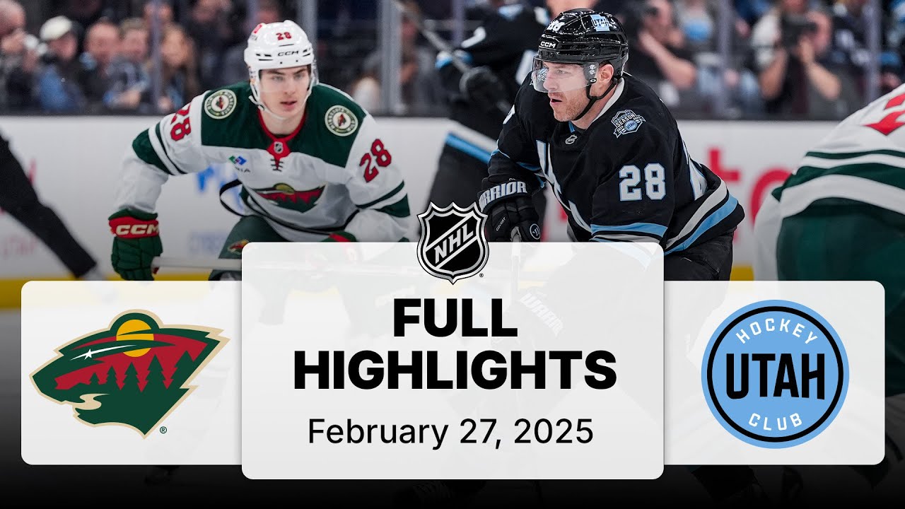 NHL Highlights | Wild vs. Utah Hockey Club - February 27, 2025