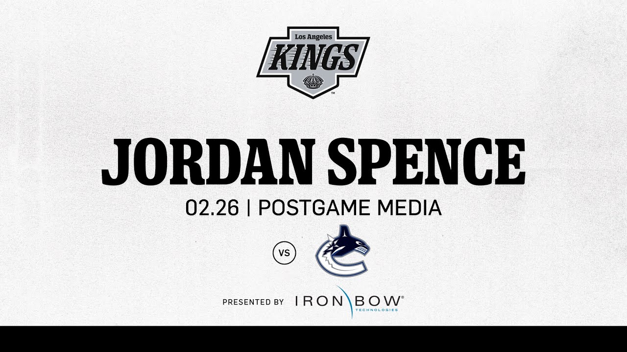 Defenseman Jordan Spence | 02.26 LA Kings Fall to Vancouver Canucks in Overtime