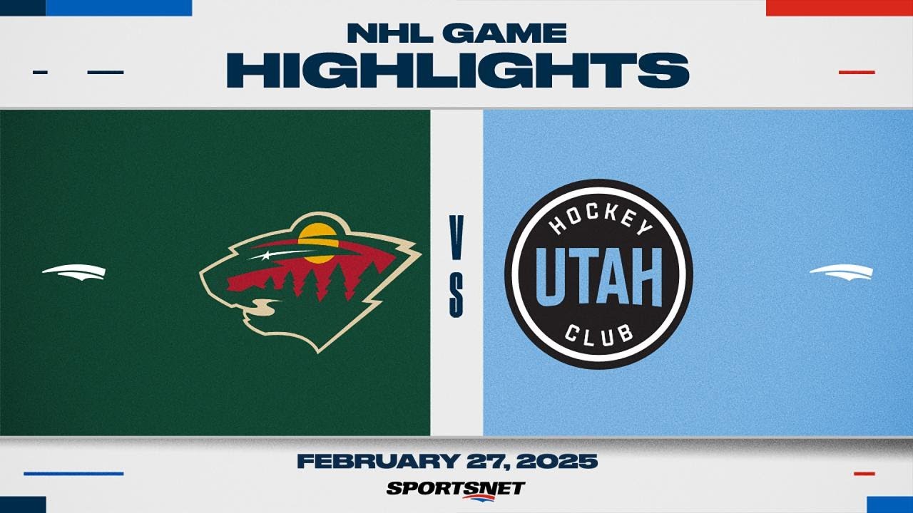 NHL Highlights | Wild vs. Utah HC - February 27, 2025