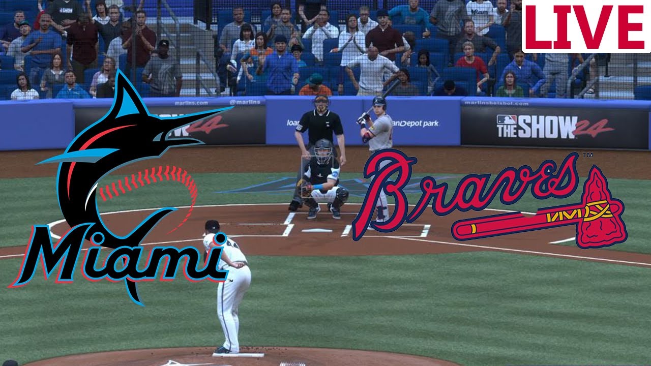 🔴LIVE 🔴Atlanta Braves VS Miami Marlins / Spring Training 2025/ Mlb Evivo/MLB THE SHOW