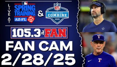 We're LIVE At The NFL Combine & Day 5 Of Texas Rangers Spring Training | Fan Cam 2/28/25